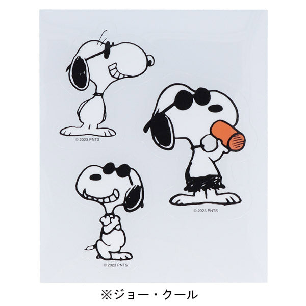 スヌーピー ビッグクリアステッカー (ピーナッツコミカルシーンズ)