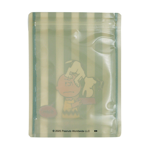 スヌーピー ストレージバッグセット 4P (ストライプ/グリーン)