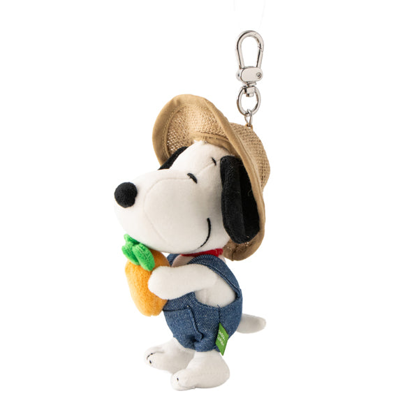 SNOOPY GARDEN キャロットファーマーぬいぐるみキーリング(スヌーピー)