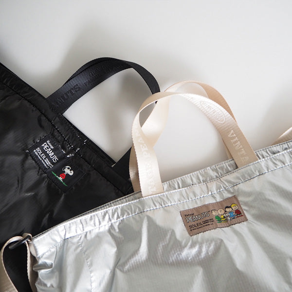 スヌーピー SOLEIL 撥水トート (L)