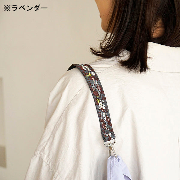 スヌーピー ストラップ付ショッパーバッグ