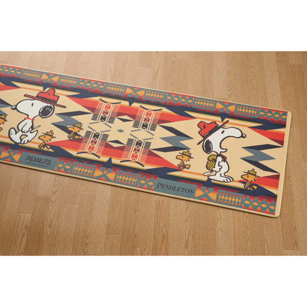 PEANUTS PENDLETON PVCロングマット (ファイアーレジェンド/約45×120cm)