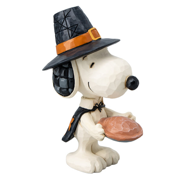 PEANUTS JIM SHORE ミニフィギュア Snoopy with Pumpkin Pie