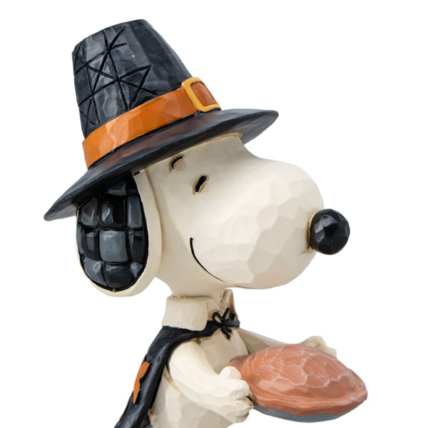 PEANUTS JIM SHORE ミニフィギュア Snoopy with Pumpkin Pie