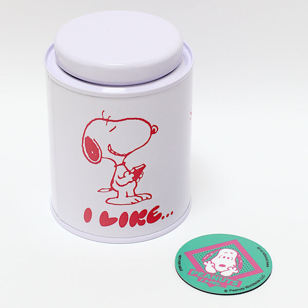 スヌーピー SNOOTEA (スヌーティー)ピーチティー PEANUTS I LIKEデザイン缶