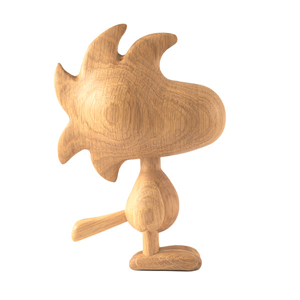 『BOYHOOD』北欧の天然オーク材オブジェ SNOOPY（ウッドストック） LARGE