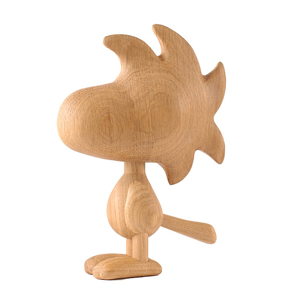 『BOYHOOD』北欧の天然オーク材オブジェ SNOOPY（ウッドストック） LARGE