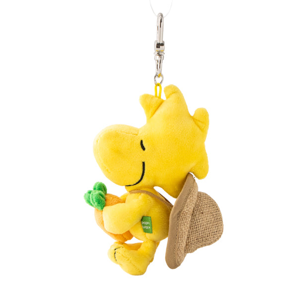 SNOOPY GARDEN キャロットファーマーぬいぐるみキーリング（ウッドストック）