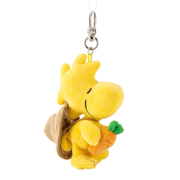 SNOOPY GARDEN キャロットファーマーぬいぐるみキーリング（ウッドストック）