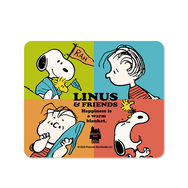スヌーピー マウスパッド (SNOOPY＆LINUS FLAG)