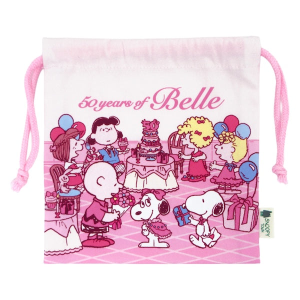 スヌーピー 巾着　(BELLE 50th)