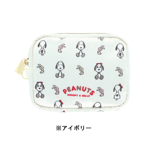 スヌーピー サテンミニポーチ (SNOOPY & BELLE)