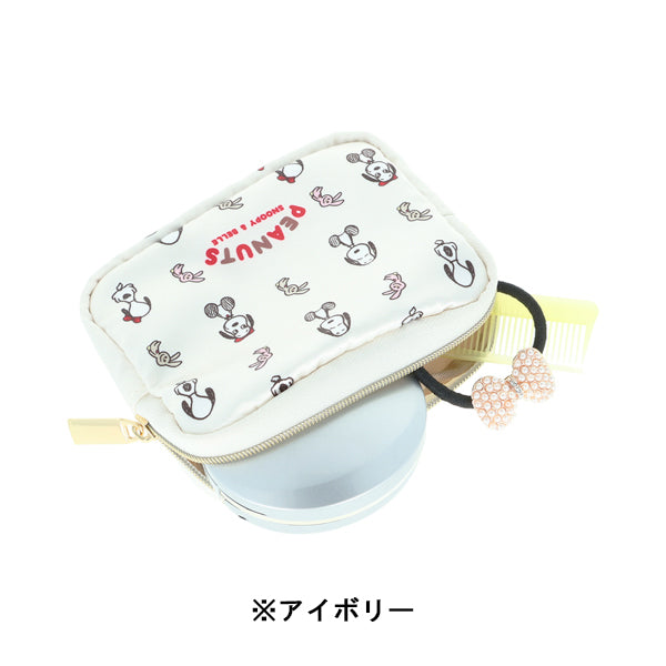 スヌーピー サテンミニポーチ (SNOOPY & BELLE)