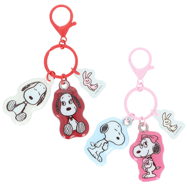 スヌーピー 3連キーホルダー (SNOOPY & BELLE)